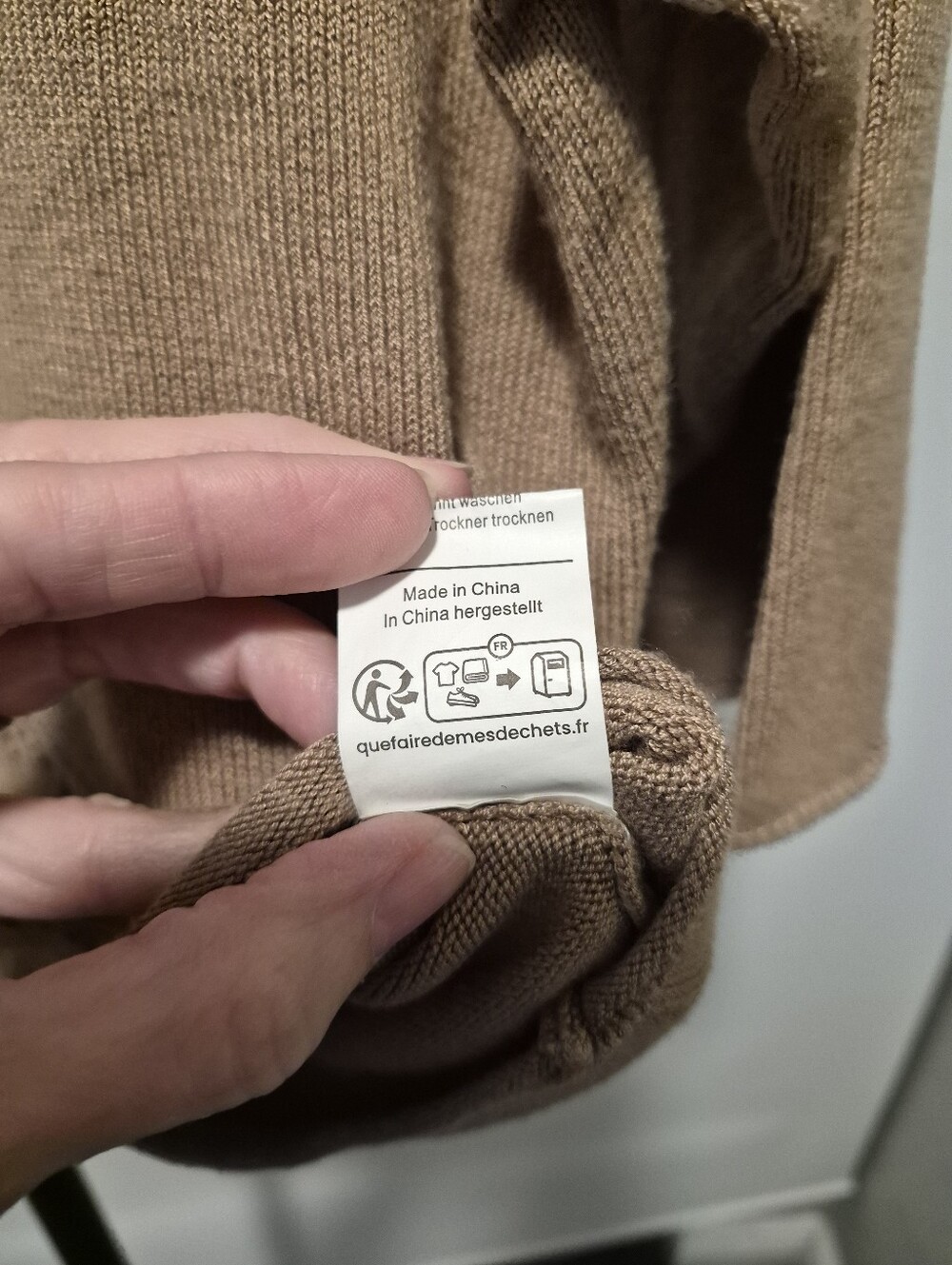 Grace Karin Boat Neck 3/4 Sleeve Lightweight Sweater, Khaki, Large, NWOT - Picture 5 of 5